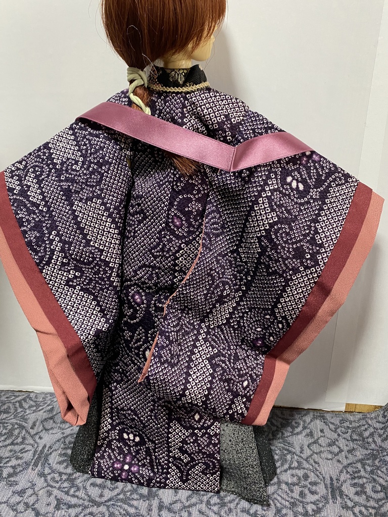 MSDサイズ 創作衣装 紫 絞り風