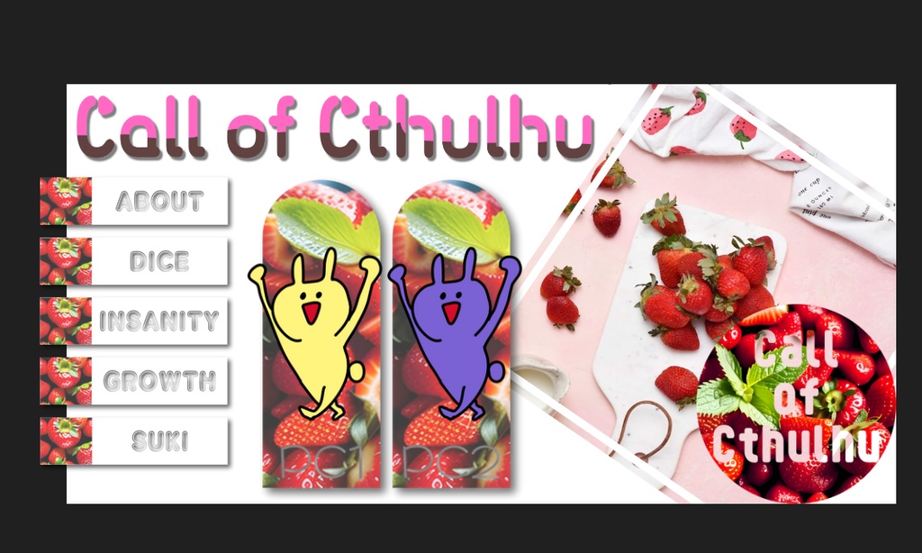 【無料有】いちごが可愛い!TRPGコマ・ハウスルール素材