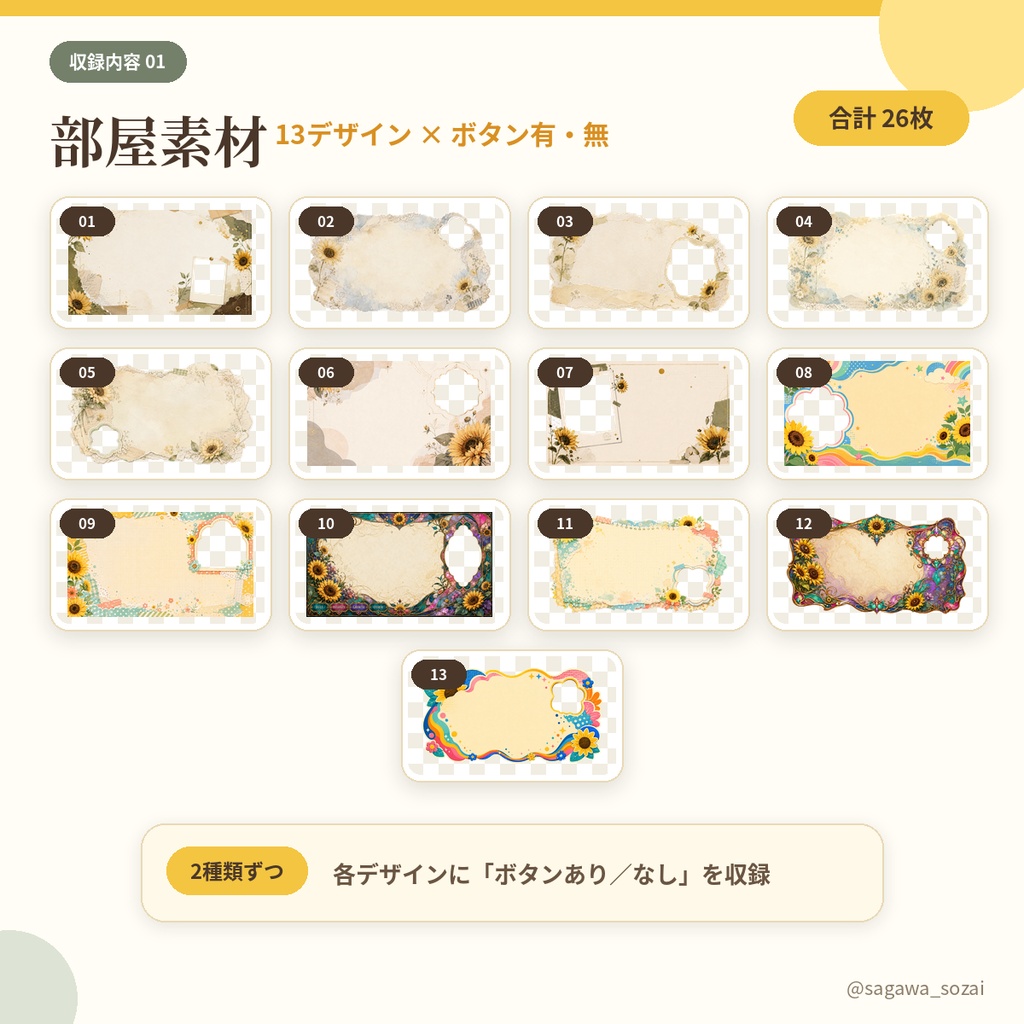【公開記念セール中7/21まで】ひまわりの部屋&素材セット 全507点【TRPG/ココフォリア素材】