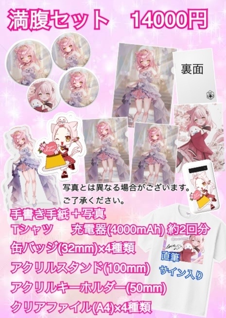 🐱*満腹セット (1周年記念グッズぜ〜んぶ)＋手紙and写真🐱*