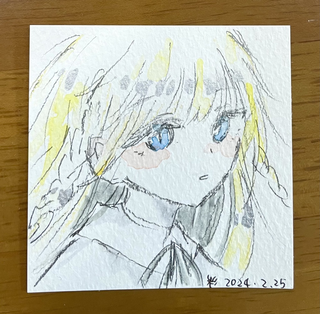 【ミニ原画】らくがき きいろ