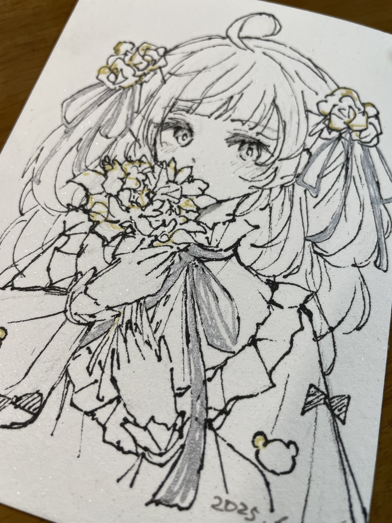 【ミニ原画】ペン画ドローイング