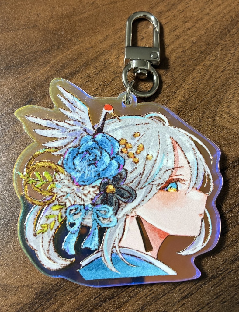 アクリルキーホルダー (青)