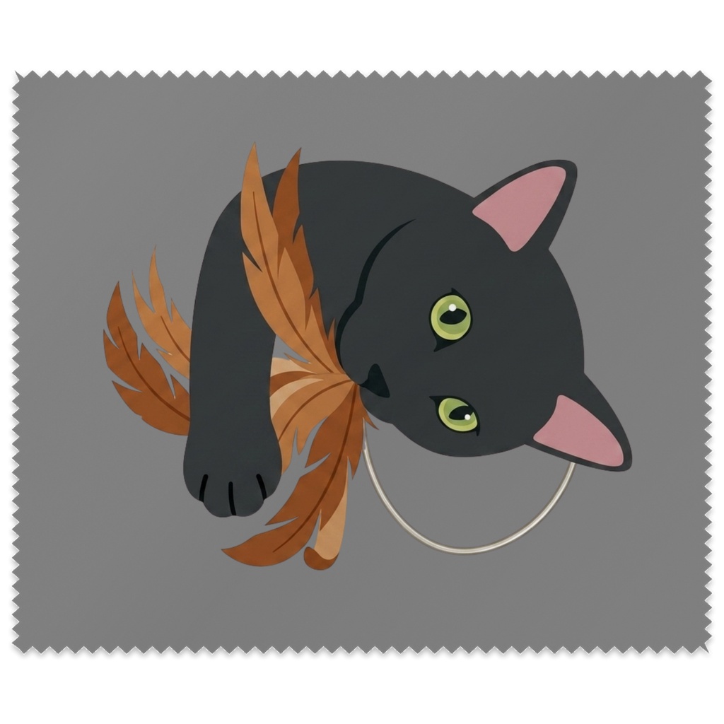 【pixivFACTORYから発送】【1か月限定の割引価格1,320円→920円】ねこちゃん柄の画面拭き