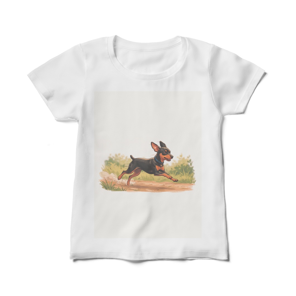 【pixivFACTORYから発送】ミニチュアピンシャーTシャツ(レディース用)
