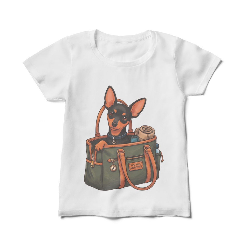 【pixivFACTORYから発送】ミニチュアピンシャーTシャツ（レディースサイズ）