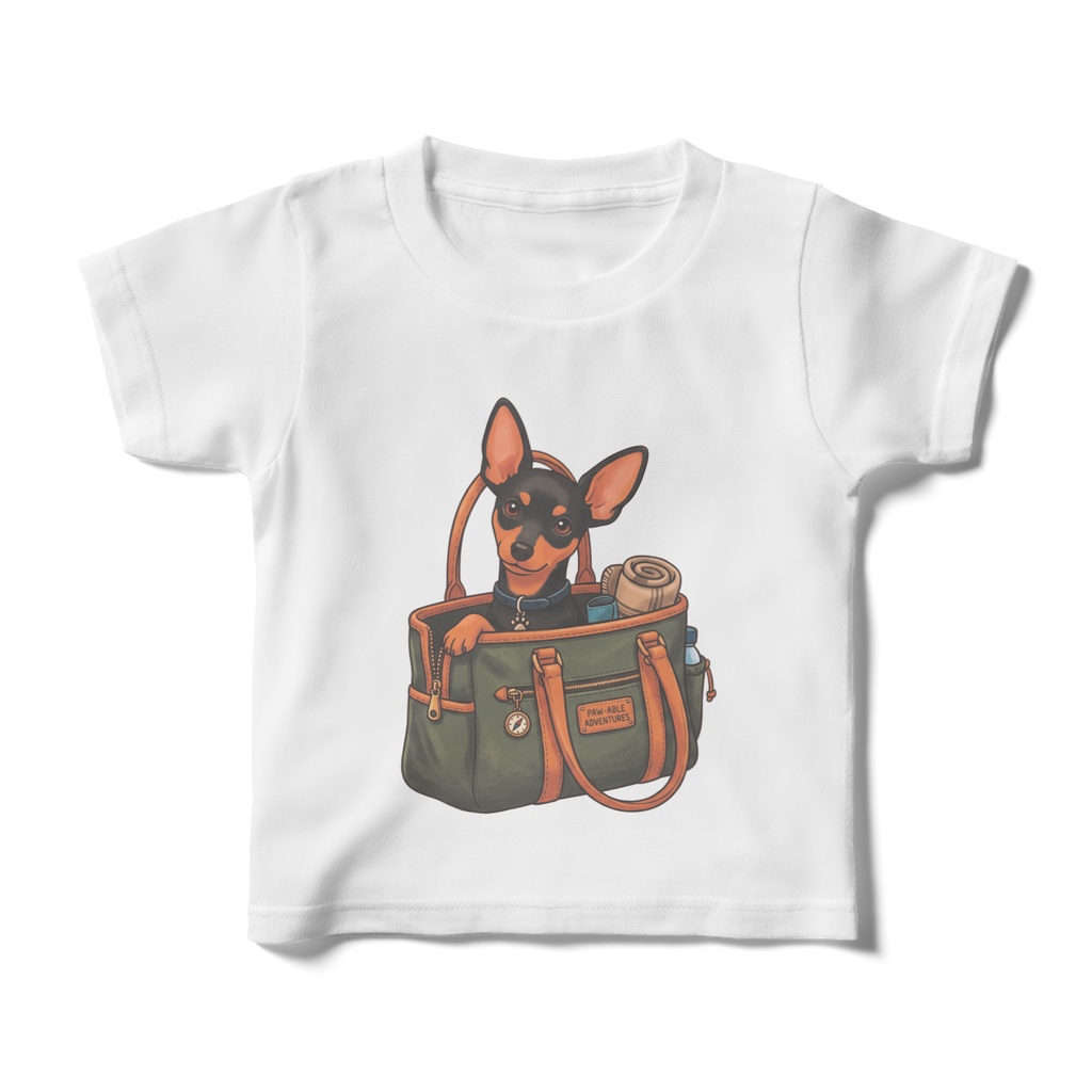 【pixivFACTORYから発送】ミニチュアピンシャーTシャツ（キッズサイズ）