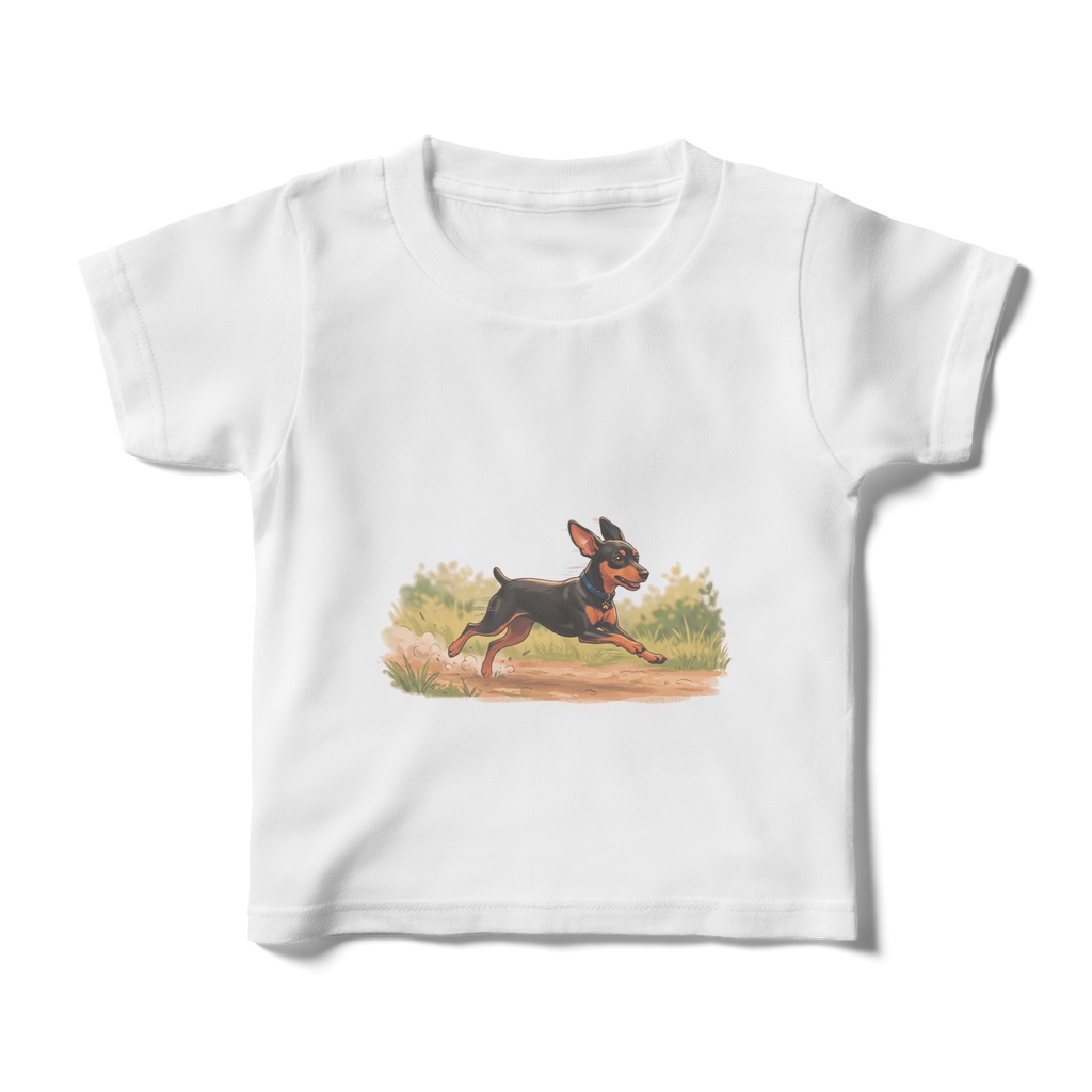 【pixivFACTORYから発送】ミニチュアピンシャーTシャツ（キッズサイズ）