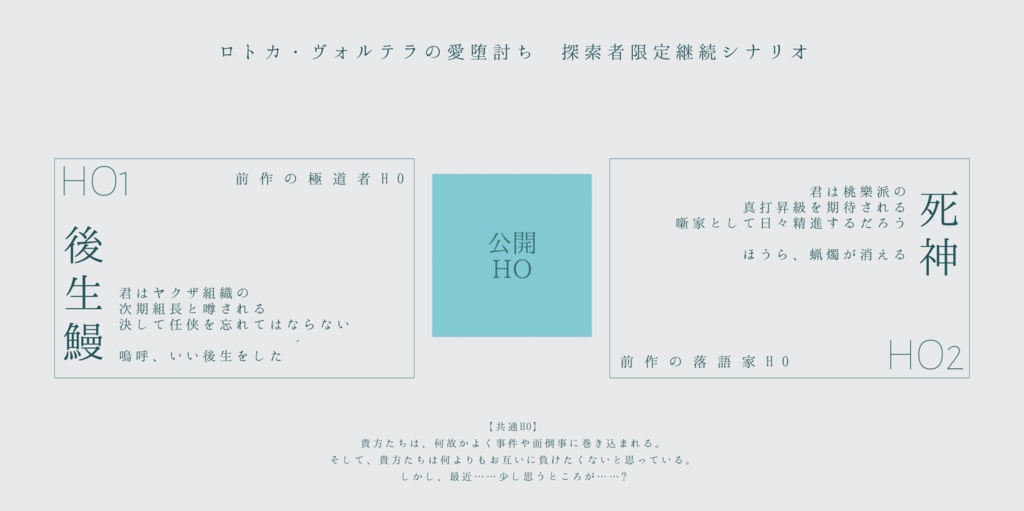 【CoCシナリオ】ラプラスの遺言【SPLL:E110601】