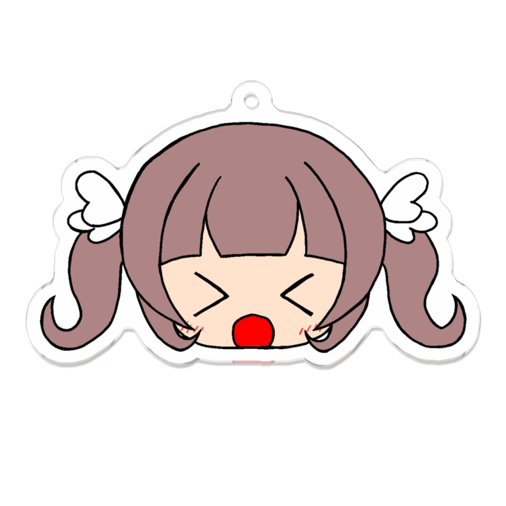 こはねちゃんフェイスアクキー(叫ぶ)
