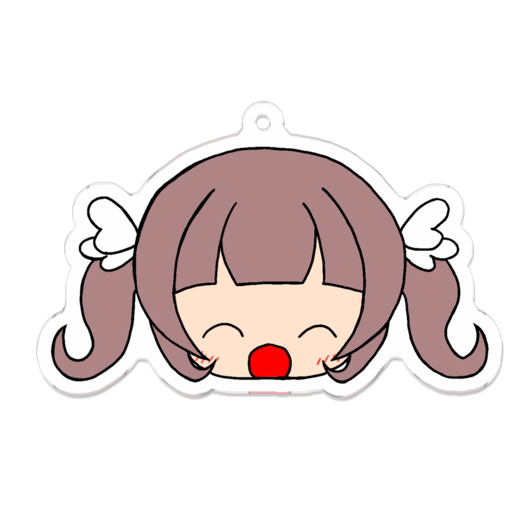 こはねフェイスアクキー(ツインテニコニコ)