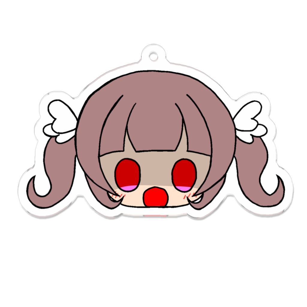 こはねフェイスアクキー(ツインテヤンデレ)