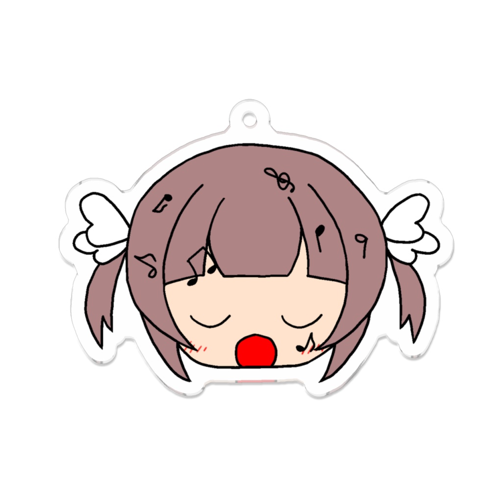 こはねフェイスアクキー(ハーフツインおうた)