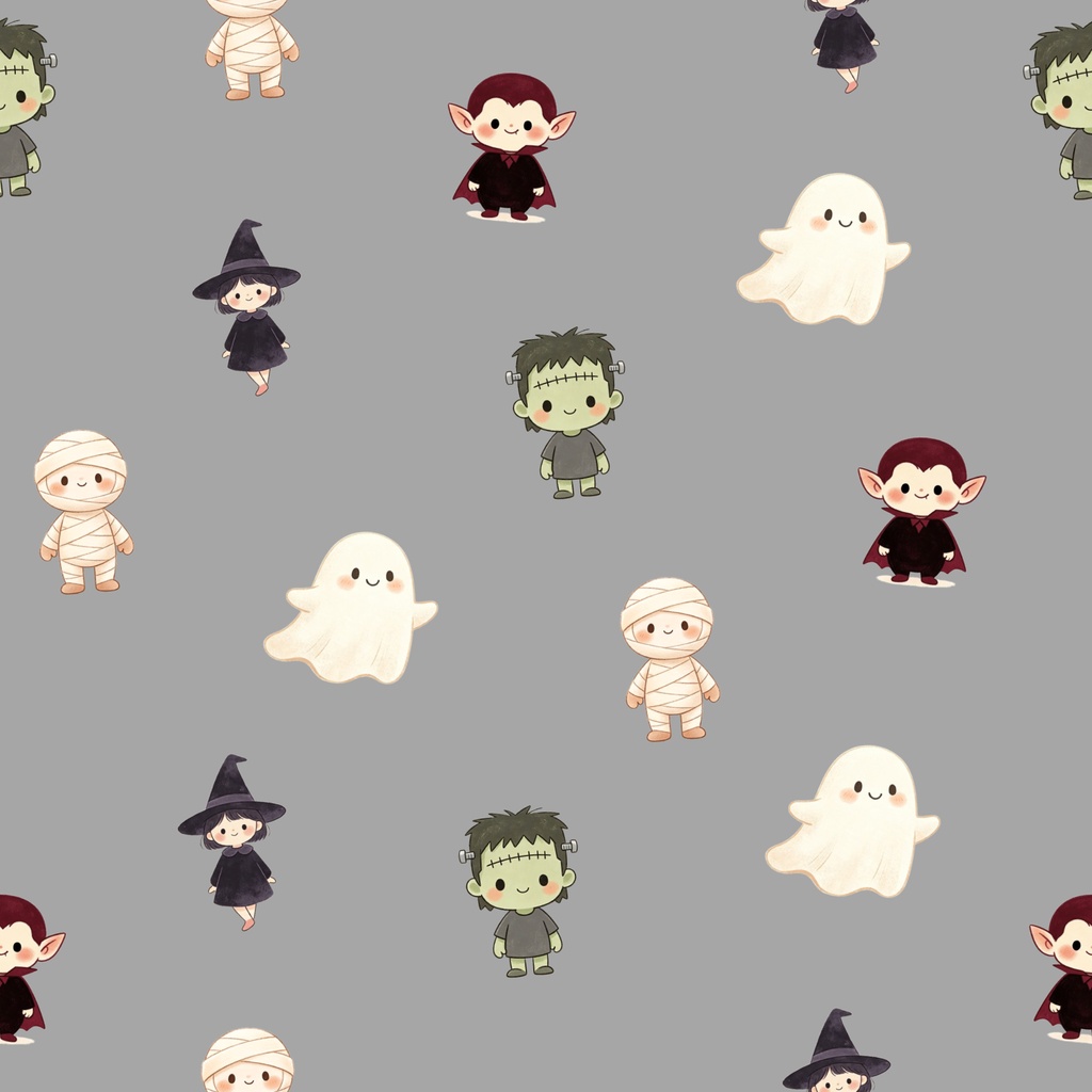 【5枚セット】ハロウィン デジタルペーパー|シームレス・デジタル手帳・背景素材・手帳素材