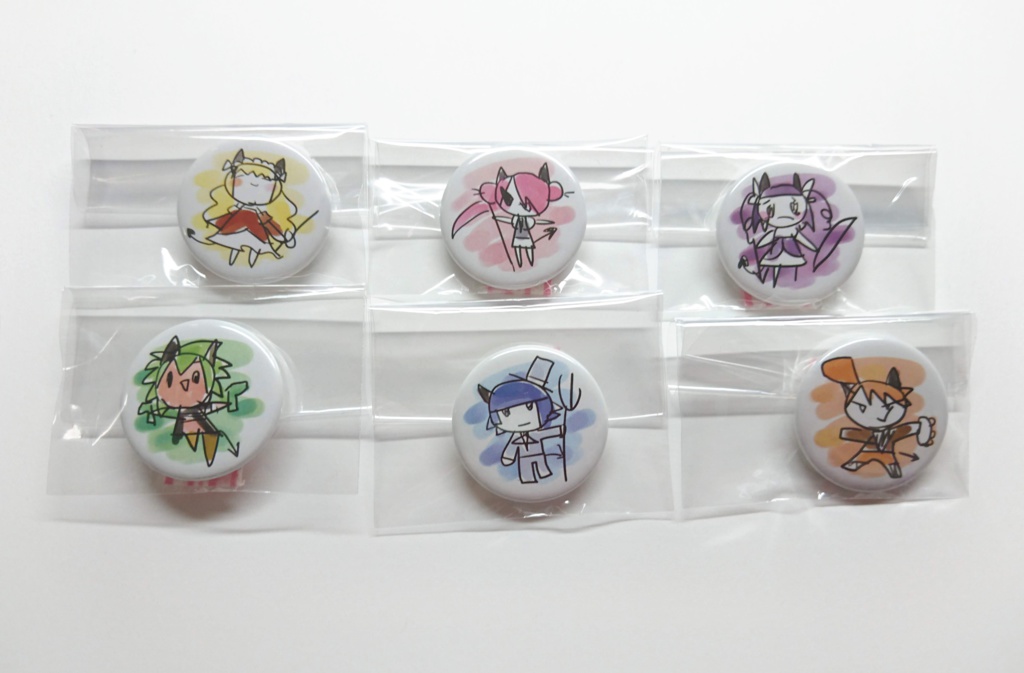 ゆるかわ💛こあくま缶バッチ