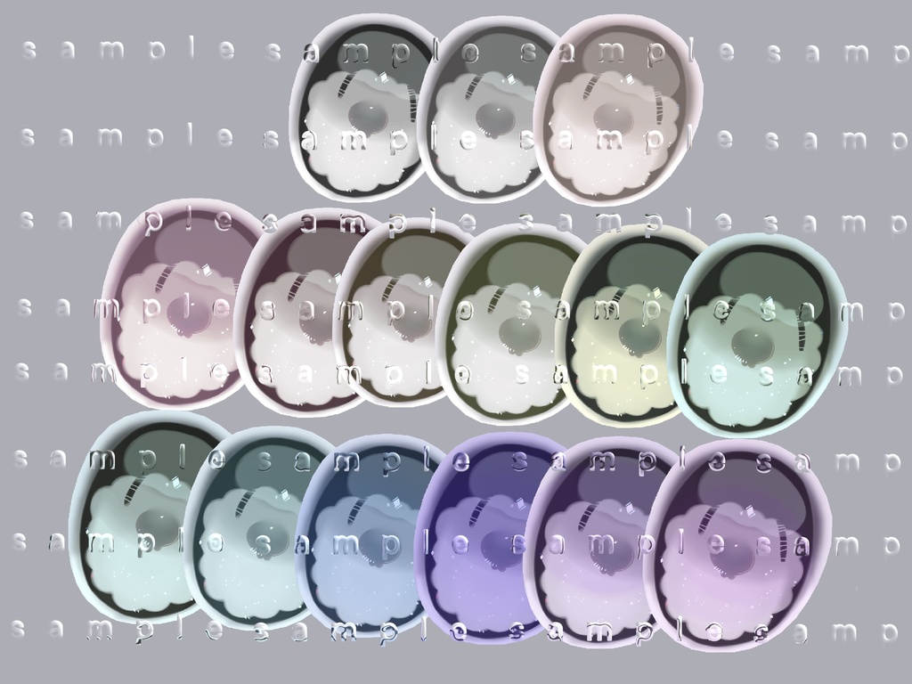 💎 Rurune Eye Texture Pack 💎 透明感×くすみカラーで、やわらかく中毒性のある瞳に~