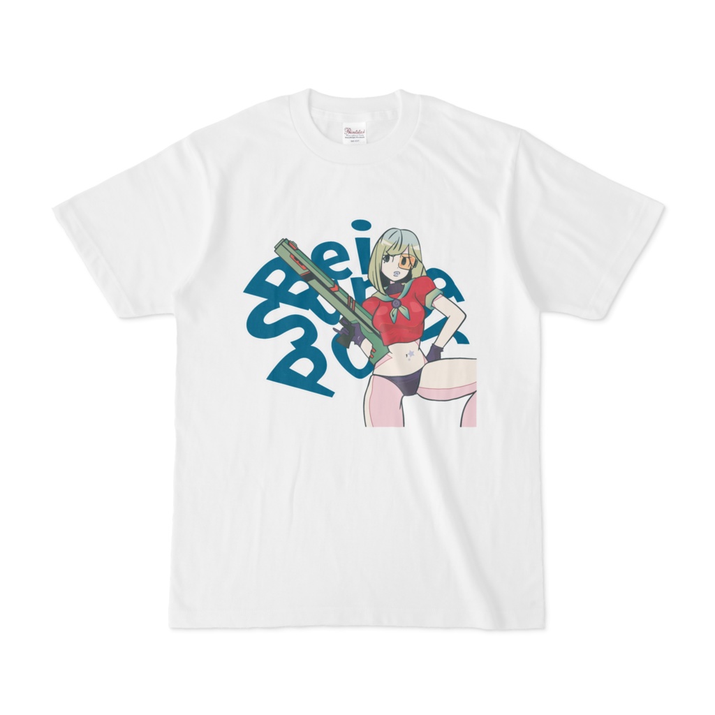 セーラー服とＳＦ銃レディースＴシャツ