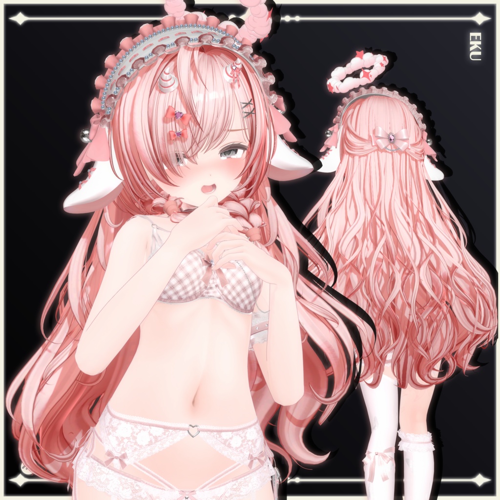 【23 avatars】【VRChat Hair】Lullaby & Lament