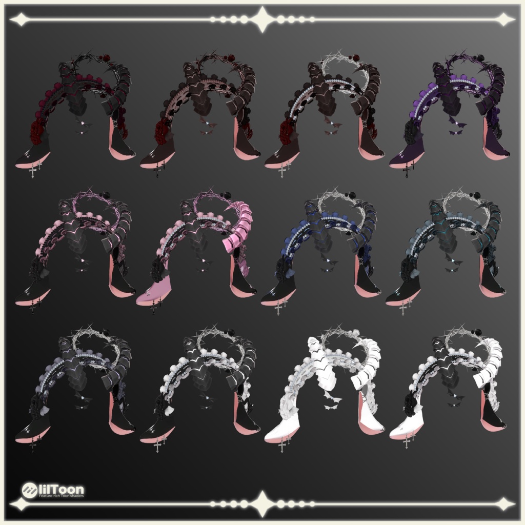 【23 avatars】【VRChat Hair】Lullaby & Lament