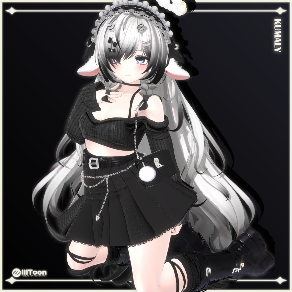 【23 avatars】【VRChat Hair】Lullaby & Lament