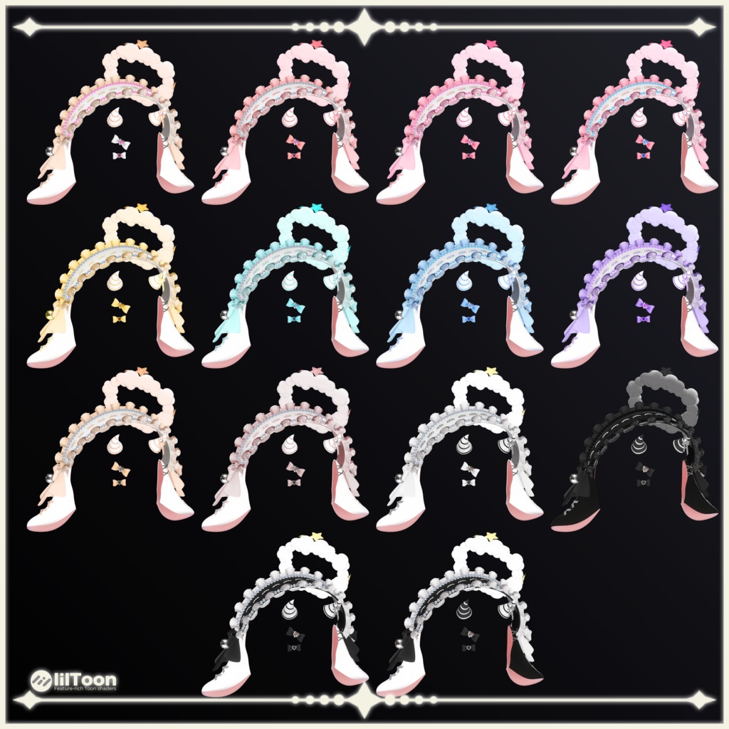 【23 avatars】【VRChat Hair】Lullaby & Lament