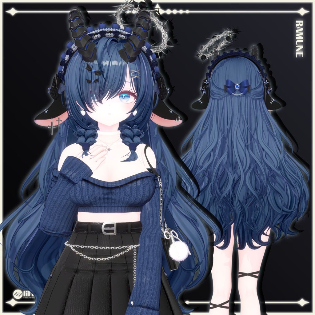 【23 avatars】【VRChat Hair】Lullaby & Lament