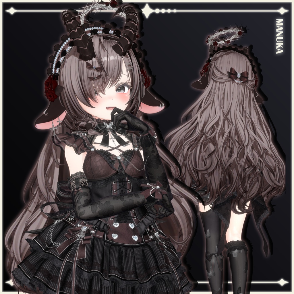 【23 avatars】【VRChat Hair】Lullaby & Lament
