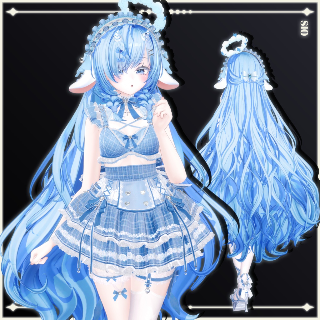 【23 avatars】【VRChat Hair】Lullaby & Lament