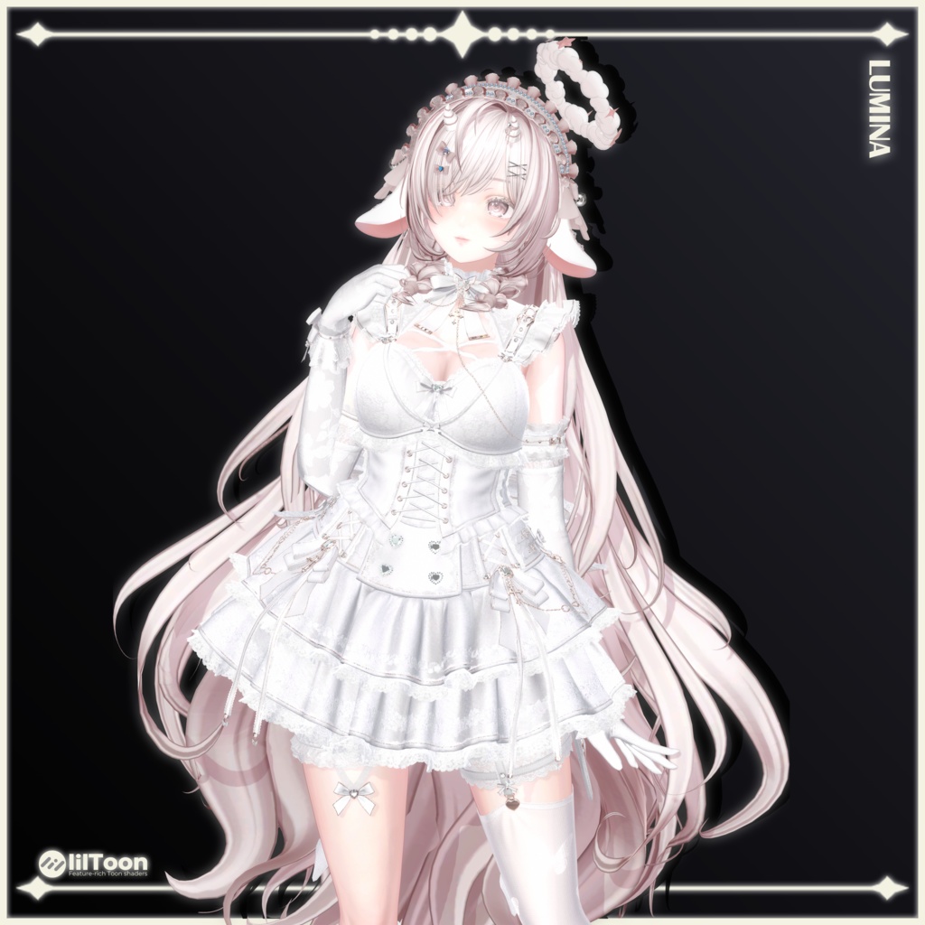 【23 avatars】【VRChat Hair】Lullaby & Lament