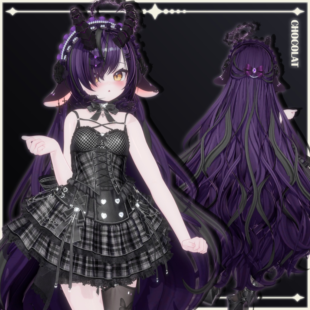 【23 avatars】【VRChat Hair】Lullaby & Lament