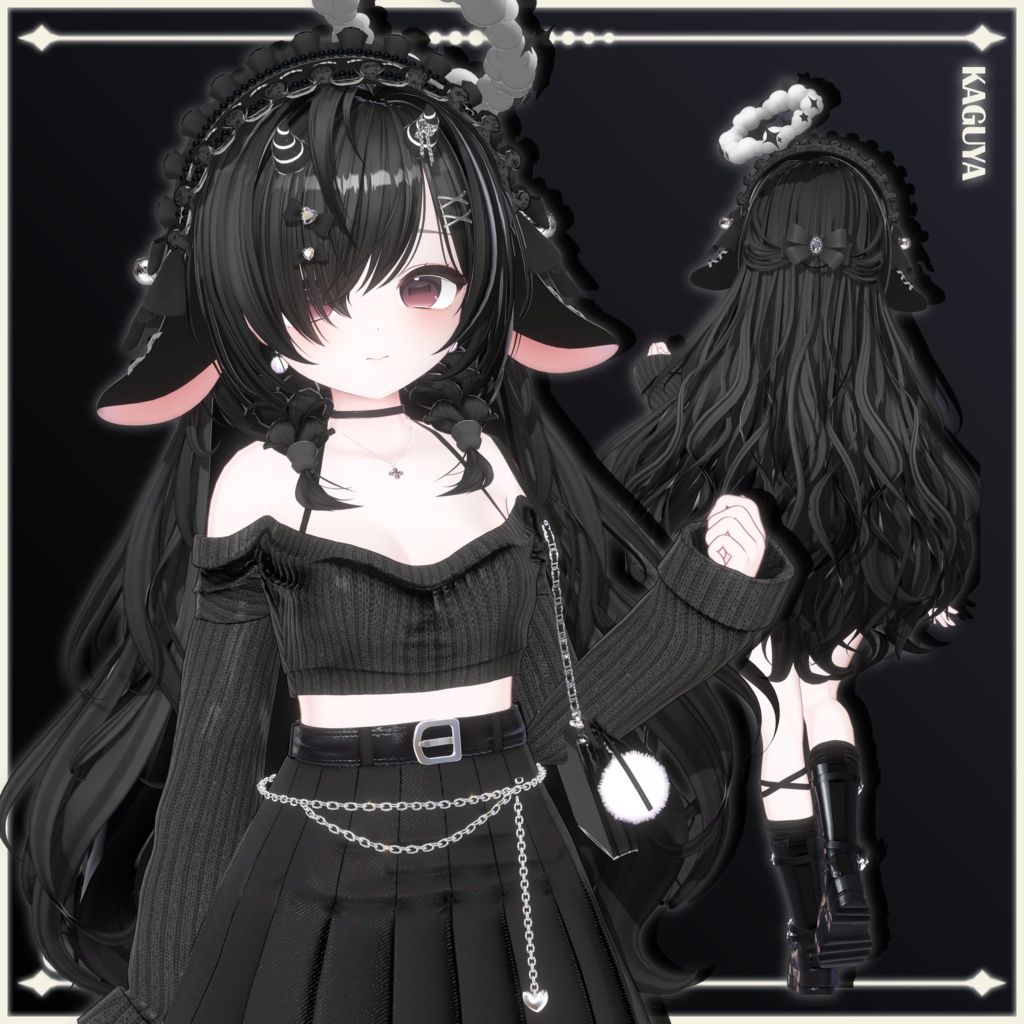 【23 avatars】【VRChat Hair】Lullaby & Lament