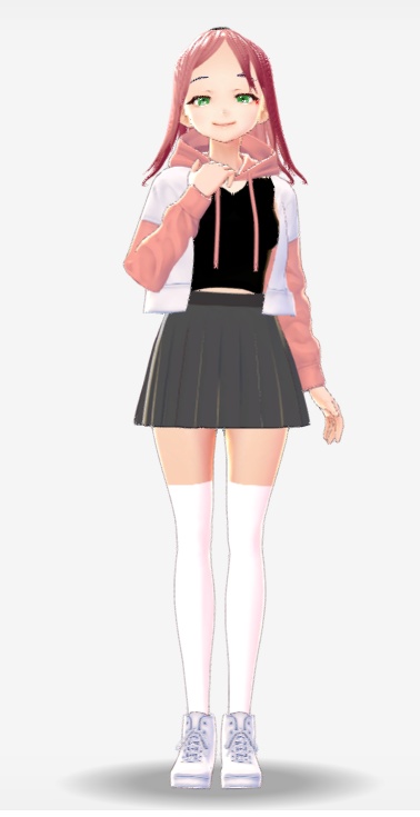 【VRoid】Pink and White Jacket