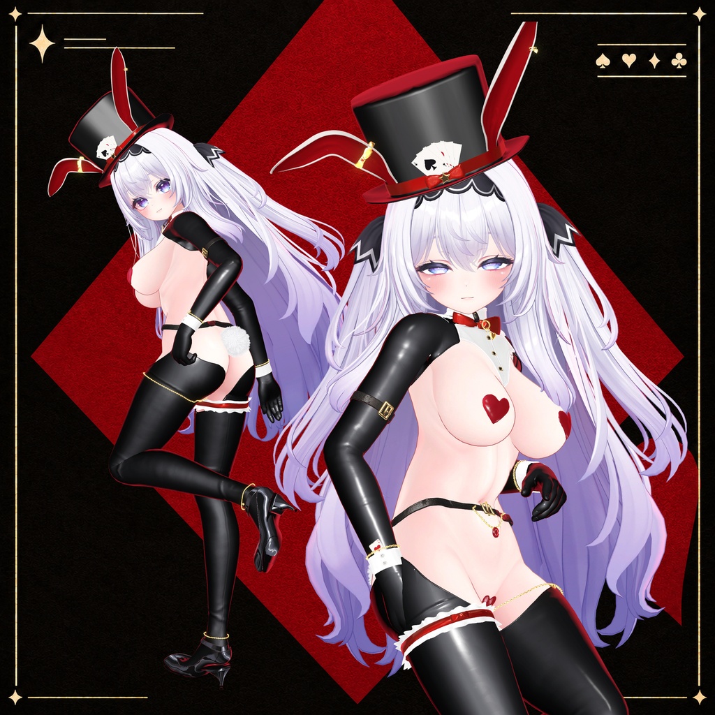 【10/30発売】Wild Card Bunny ─ 逆バニー【11アバター対応】【VRChat】