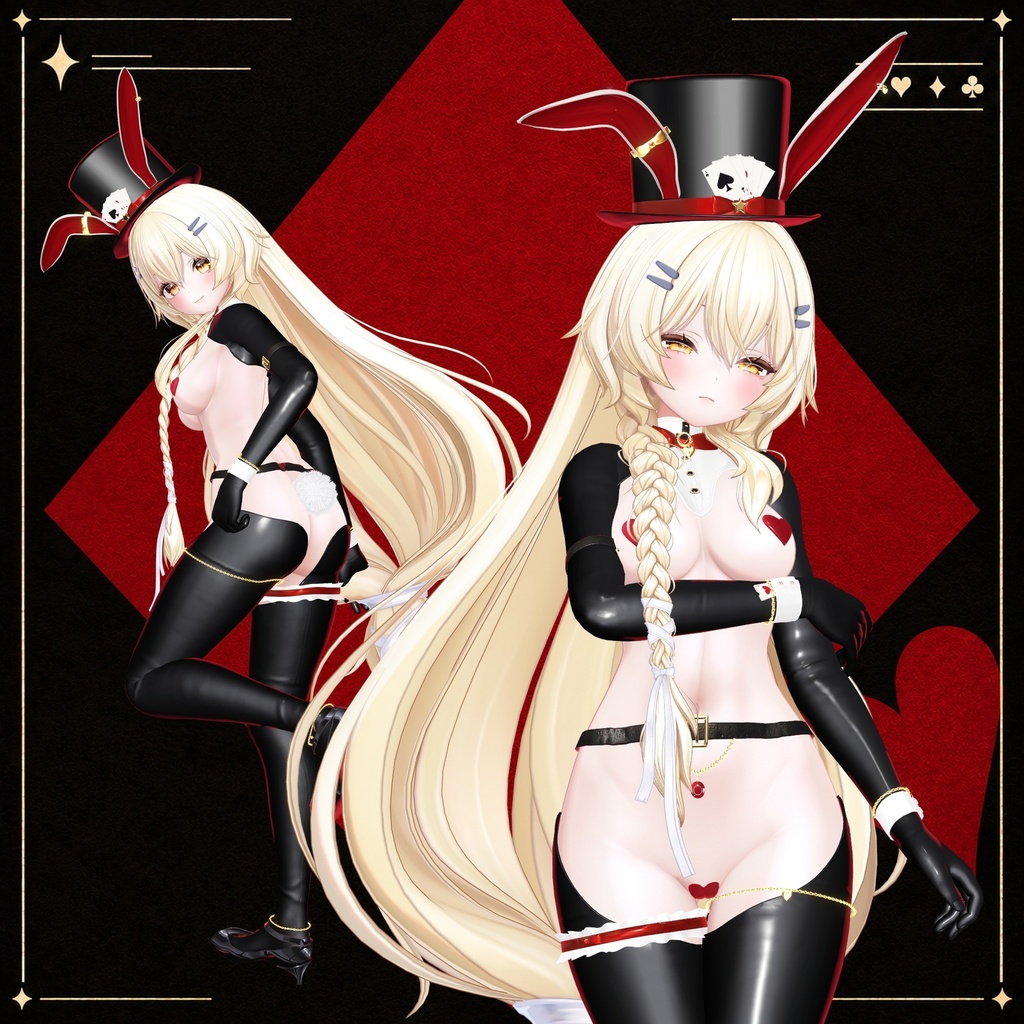 【10/30発売】Wild Card Bunny ─ 逆バニー【11アバター対応】【VRChat】