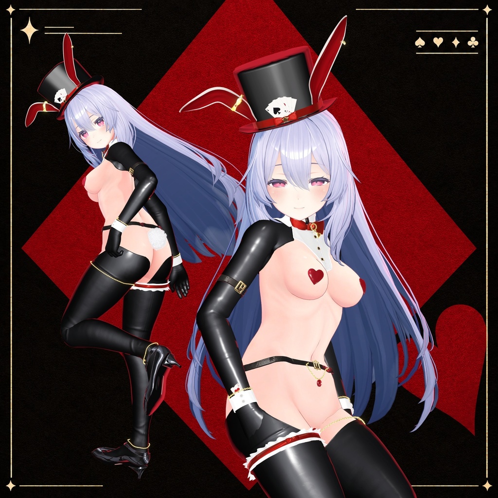 【10/30発売】Wild Card Bunny ─ 逆バニー【11アバター対応】【VRChat】