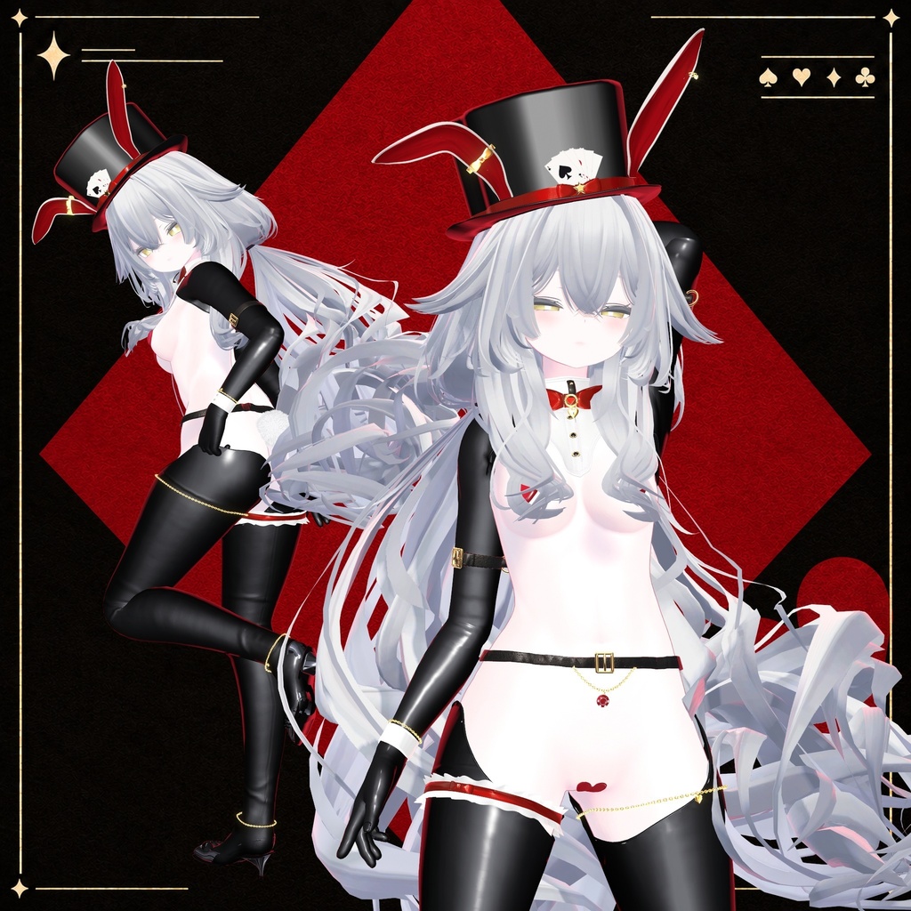 【10/30発売】Wild Card Bunny ─ 逆バニー【11アバター対応】【VRChat】