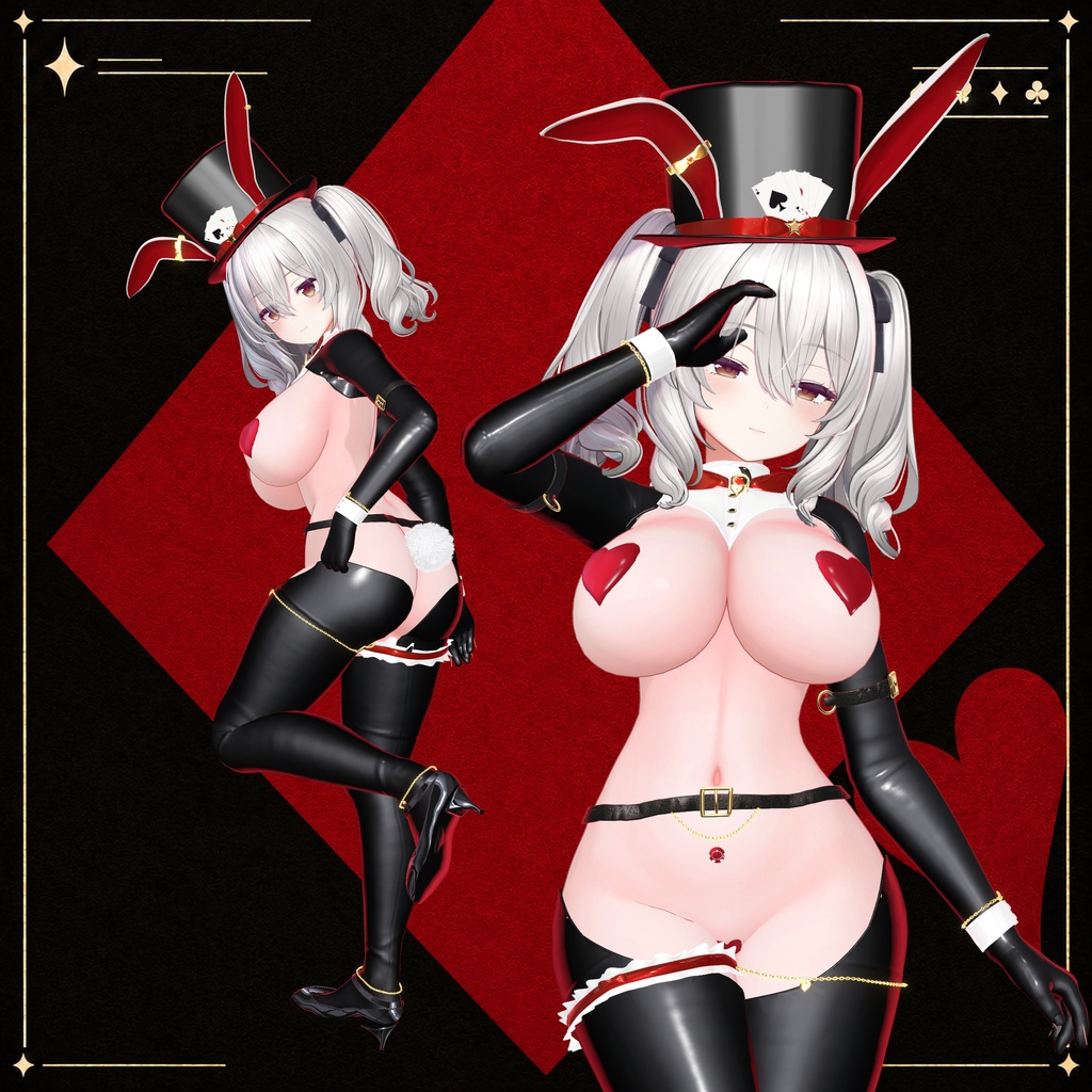 【10/30発売】Wild Card Bunny ─ 逆バニー【11アバター対応】【VRChat】