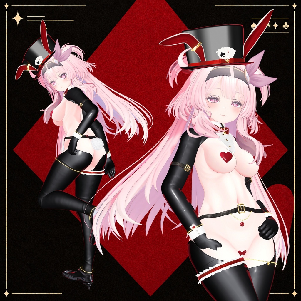【10/30発売】Wild Card Bunny ─ 逆バニー【11アバター対応】【VRChat】