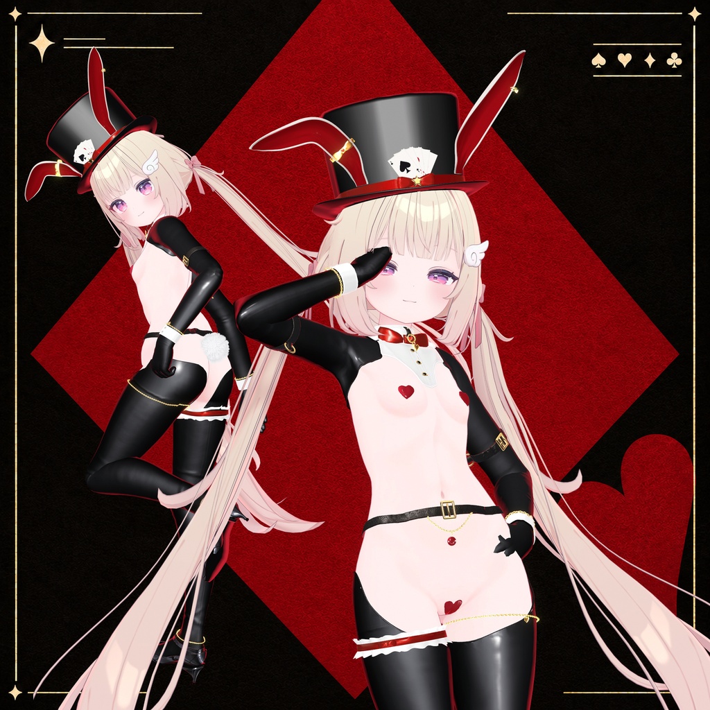 【10/30発売】Wild Card Bunny ─ 逆バニー【11アバター対応】【VRChat】