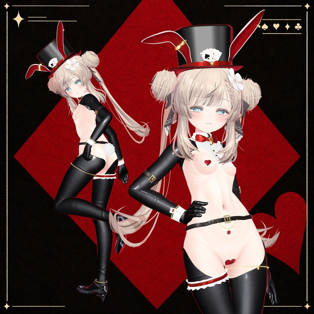 【10/30発売】Wild Card Bunny ─ 逆バニー【11アバター対応】【VRChat】