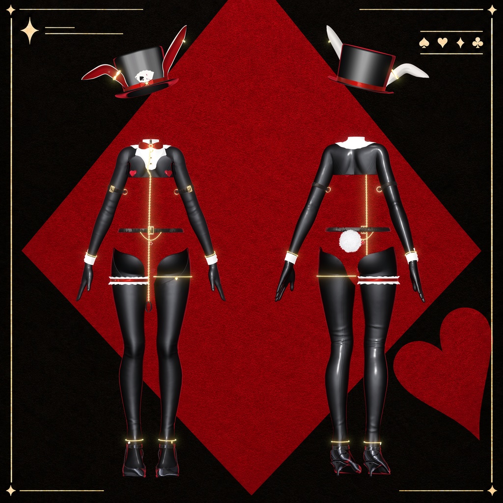 【10/30発売】Wild Card Bunny ─ 逆バニー【11アバター対応】【VRChat】