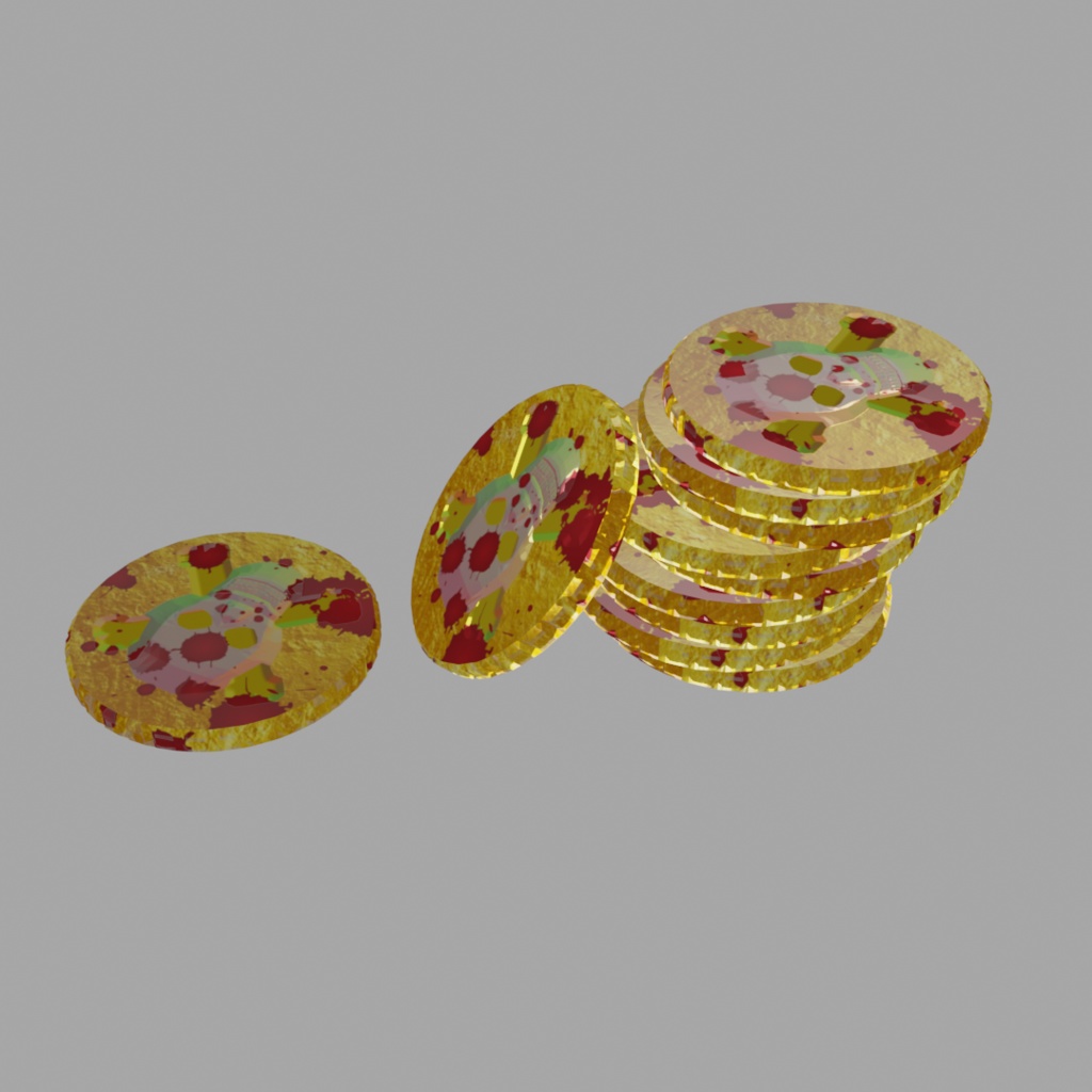 ドクロ 金貨 コイン ホラー 洋風