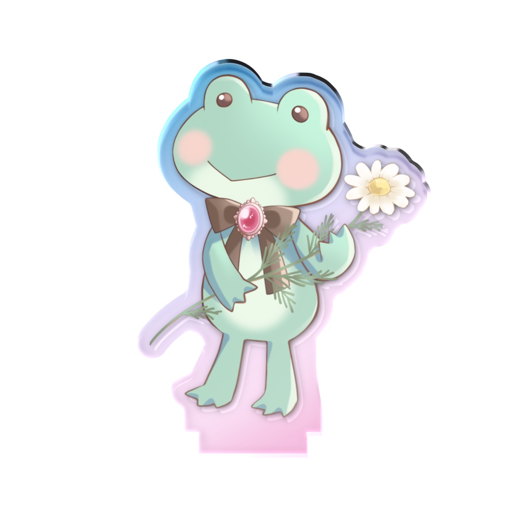 かえるさんオーロラアクスタ - 50 × 50mm_月城リリナお誕生日記念グッズ2026