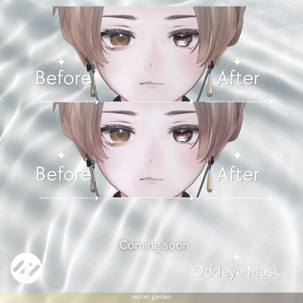 【5アバター】YURAGIeye&Maketexture【7Color】