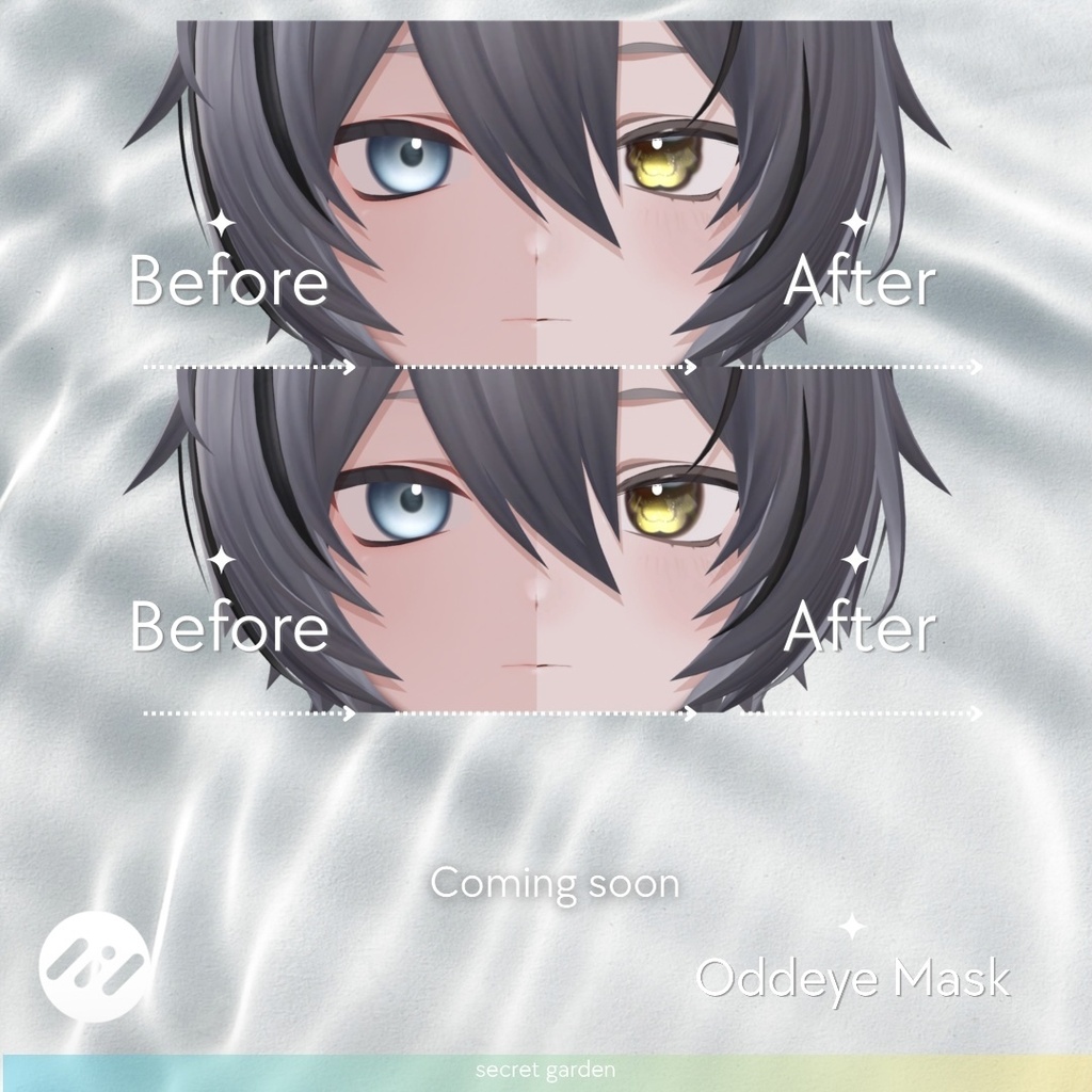 【5アバター】YURAGIeye&Maketexture【7Color】