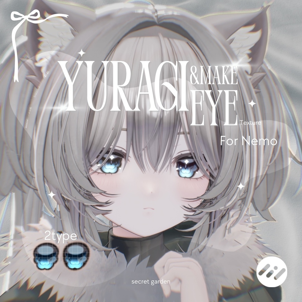 【5アバター】YURAGIeye&Maketexture【7Color】