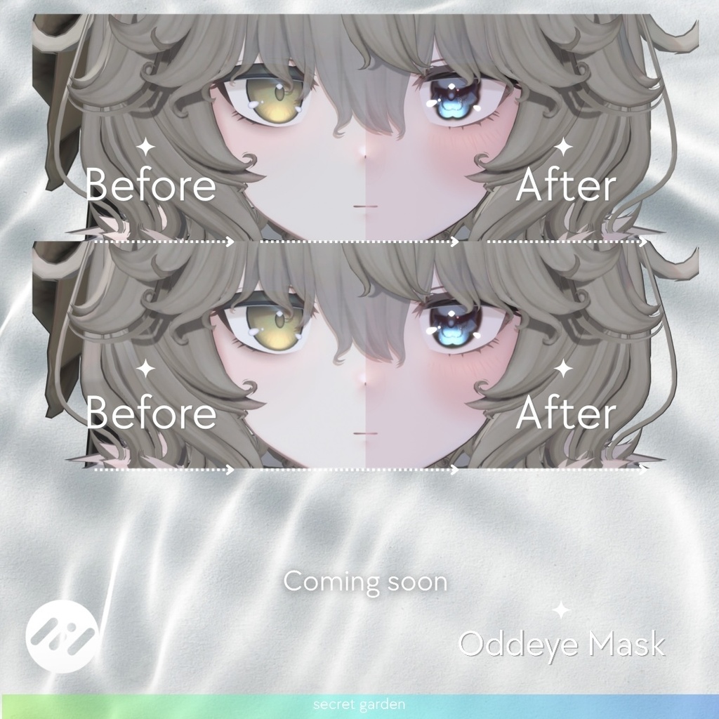 【5アバター】YURAGIeye&Maketexture【7Color】