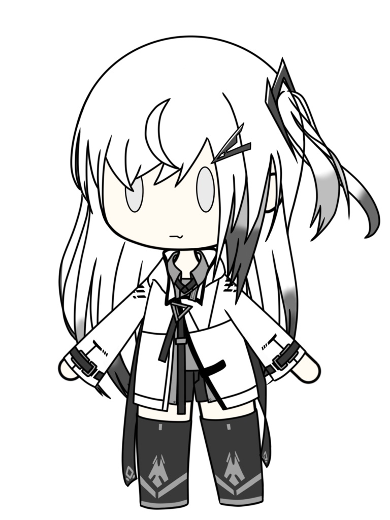 アリアル・ミリアル立ち絵(デフォルメ)