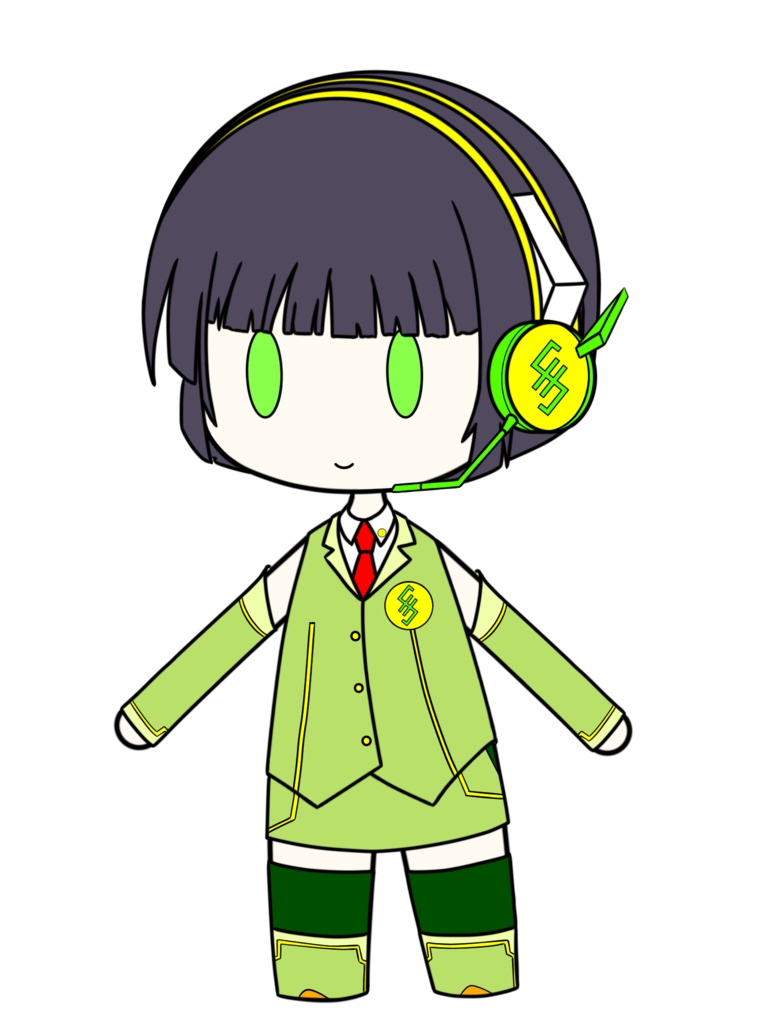 京町セイカ立ち絵(デフォルメ)