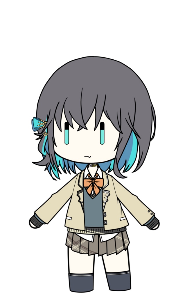 宮舞モカ立ち絵(デフォルメ)